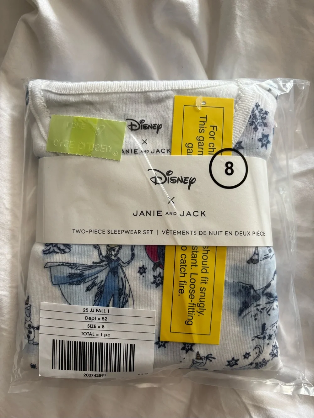 Janie and Jack frozen pajama Disney - new in packaging